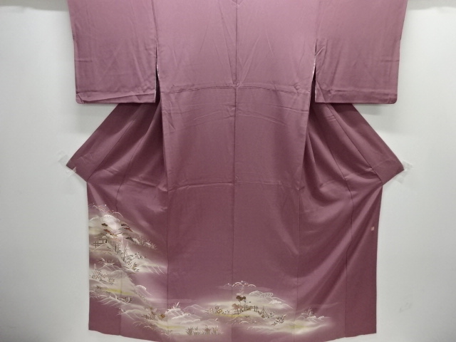 JAPANESE KIMONO / IRO-TOMESODE / ROUGH WAVE / ARTIST WORK